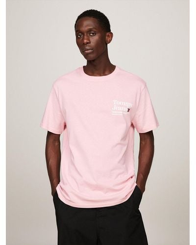 Tommy Hilfiger T-shirt Modern à logo au dos - Rose