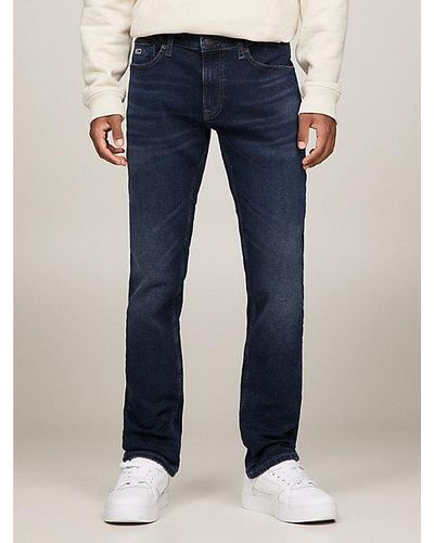 Tommy Hilfiger Vaqueros Scanton de corte slim desteñidos - Azul