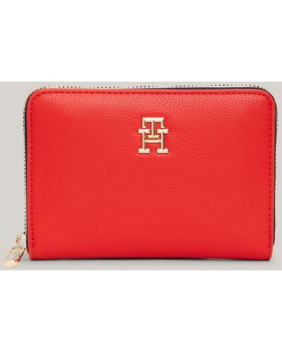 Tommy Hilfiger Essential Signature Small Wallet - Red