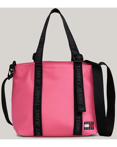 Tommy Hilfiger Essential Repeat Logo Small Tote - Pink