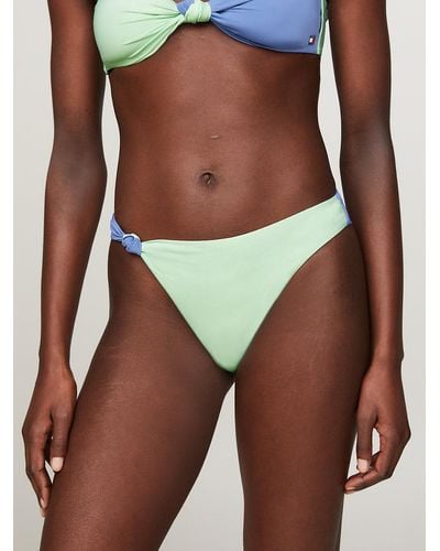 Tommy Hilfiger Heritage Colour-blocked Brazilian Bikini Bottoms - Brown