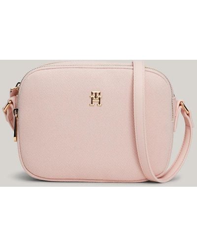Tommy Hilfiger Small Canvas Crossover Bag - Pink