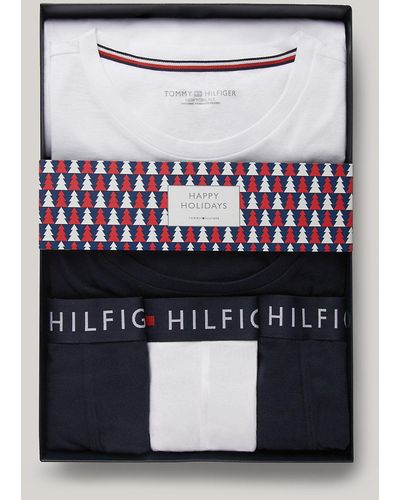 Tommy Hilfiger 5-pack Th Original Trunks And T-shirts Gift Set - Blue