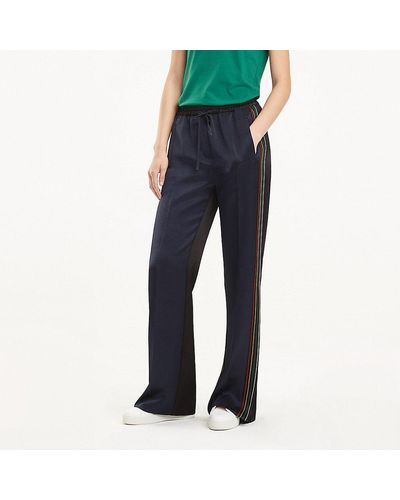 Tommy Hilfiger Contrast Stitching Joggers - Black
