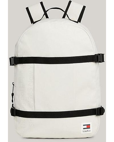 Tommy Hilfiger Essential Rucksack mit gleichfarbigen Gurten - Weiß
