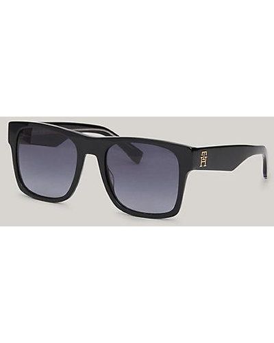 Tommy Hilfiger Gafas de sol cuadradas con monograma TH - Negro