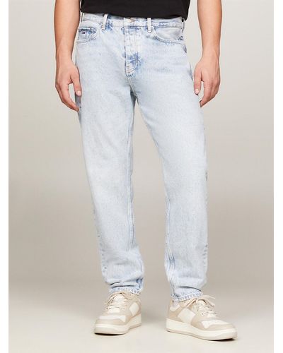 Tommy Hilfiger Isaac Relaxed Tapered Faded Jeans - Blue