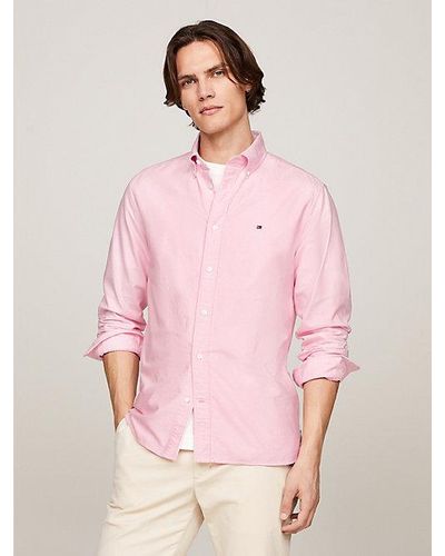 Tommy Hilfiger Heritage Regular Fit Oxford-Hemd - Pink
