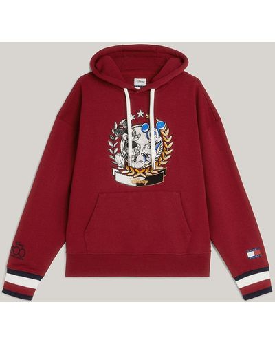 Tommy Hilfiger Disney X Tommy Crest Relaxed Fit Hoody - Red