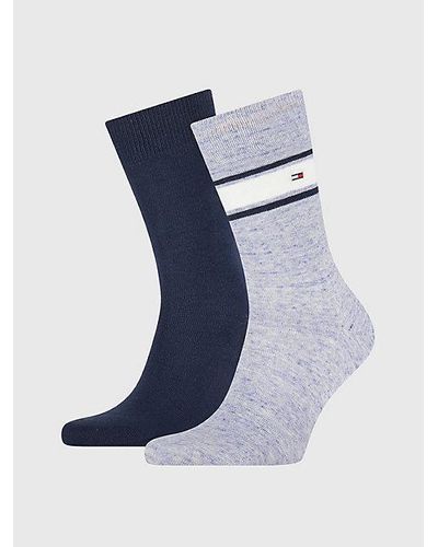 Tommy Hilfiger Pack de 2 pares de calcetines multicolores - Azul