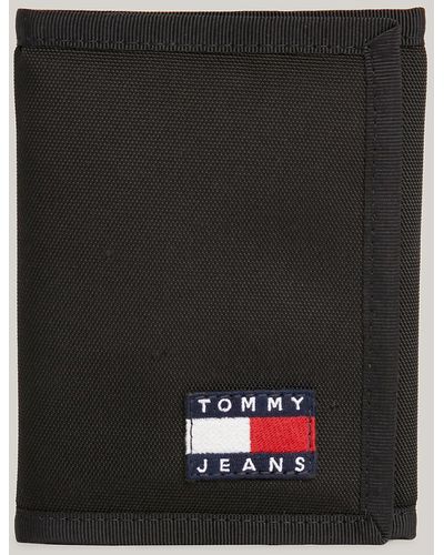 Tommy Hilfiger Portefeuille Essential à trois volets - Noir