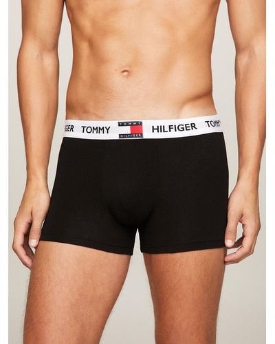 Tommy Hilfiger Boxer Tommy 85 en coton stretch à logo - Noir