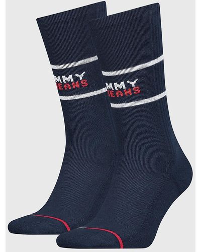Tommy Hilfiger 2-pack Logo Socks - Blue