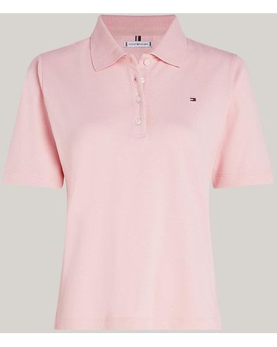 Tommy Hilfiger Curve 1985 Collection Regular Fit Polo - Pink