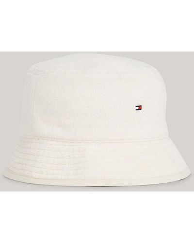 Tommy Hilfiger Flag Embroidery Bucket Hat - Natural
