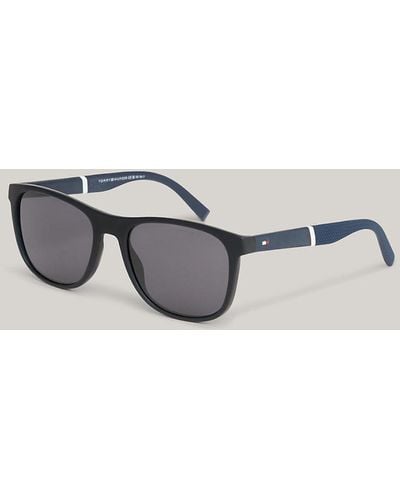 Tommy Hilfiger Polo Pique Texture Oval Sunglasses - Metallic