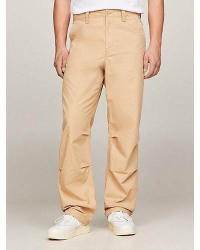 Tommy Hilfiger Aiden Baggy Fit Chinos - Natur