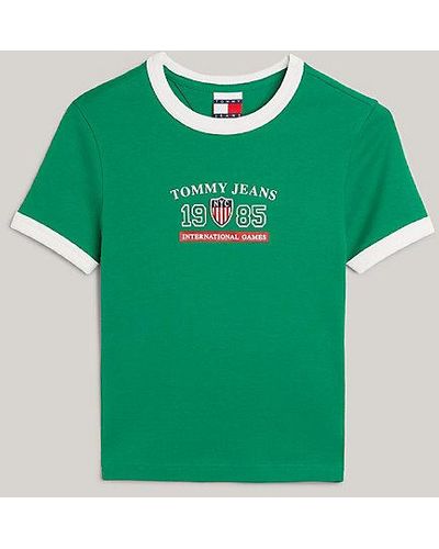 Tommy Hilfiger Tommy Jeans International Games T-shirt - Groen