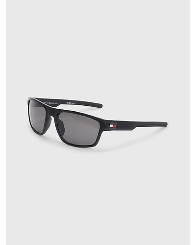 Tommy Hilfiger Gafas de sol polarizadas rectangulares - Negro