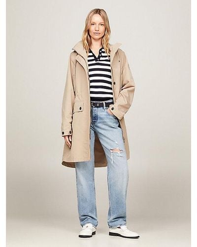 Tommy Hilfiger Essential Relaxed Waterafstotende Parka - Wit