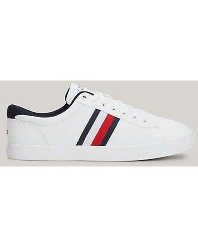 Tommy Hilfiger Essential Iconic Sneaker Met Signature-tape - Wit
