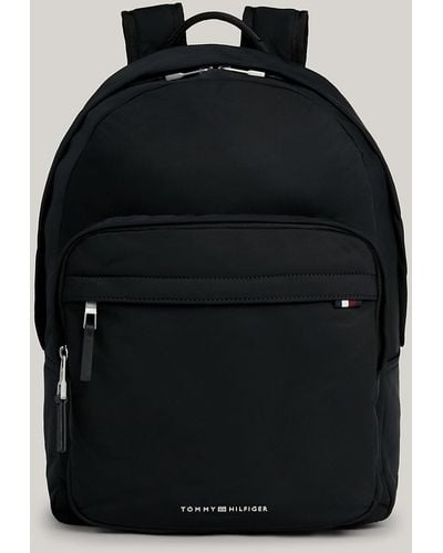 Tommy Hilfiger Signature Water Repellent Small Dome Backpack - Black