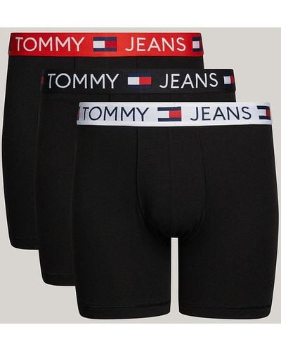 Tommy Hilfiger 3-pack Essential Logo Waistband Boxer Briefs - Black