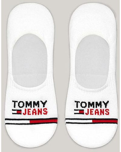 Tommy Hilfiger Set Van 2 Paar Onzichtbare Sokken Met Logo - Wit
