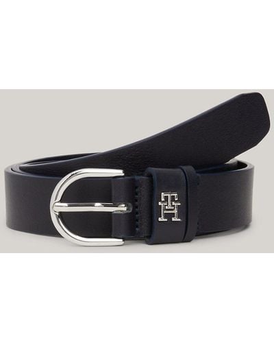Tommy Hilfiger Essential Effortless Leather Belt - Blue