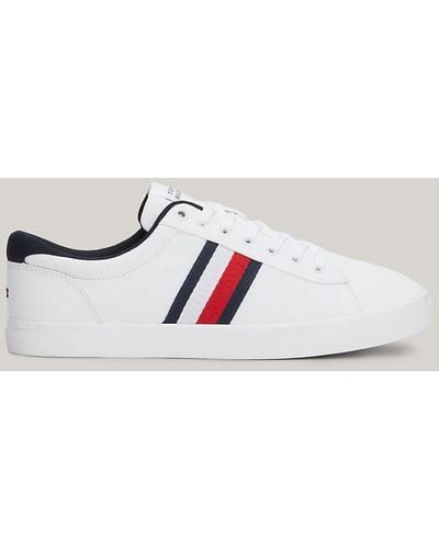 Tommy Hilfiger Essential Iconic Signature Tape Trainers - White