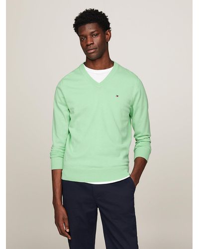 Tommy Hilfiger 1985 Collection V-neck Jumper - Green