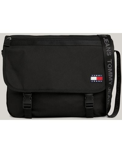 Tommy Hilfiger Essential Logo Strap Messenger Bag - Blue