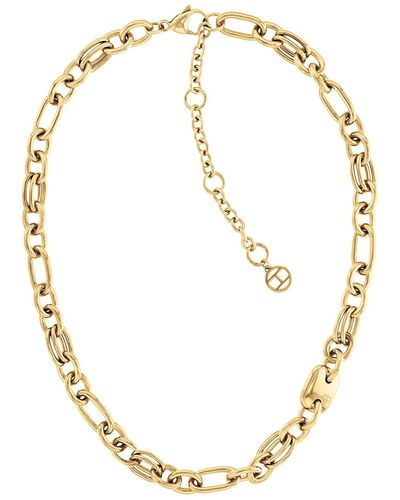 Tommy Hilfiger 's Gold Plated Necklace|classic Elegance|easy To Dress Up Or Keep It Casual|(model: 2780784) - Metallic