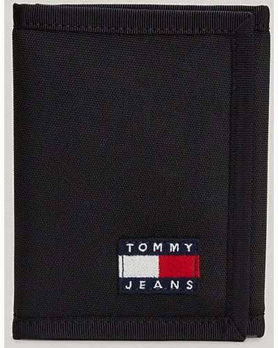Tommy Hilfiger Essential Trifold-Brieftasche mit Logo - Schwarz