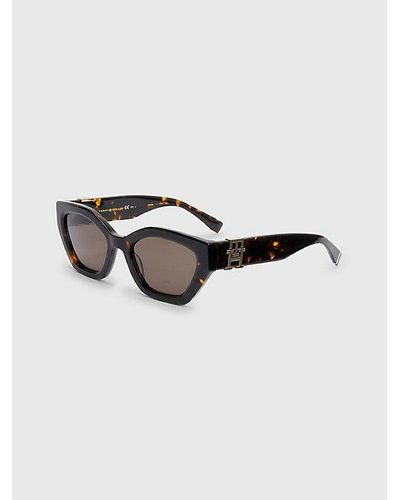 Tommy Hilfiger Cat-eye-zonnebril Met Monogram - Bruin