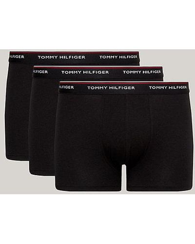 Tommy Hilfiger Pack de 3 calzoncillos Trunk Essential Premium - Negro