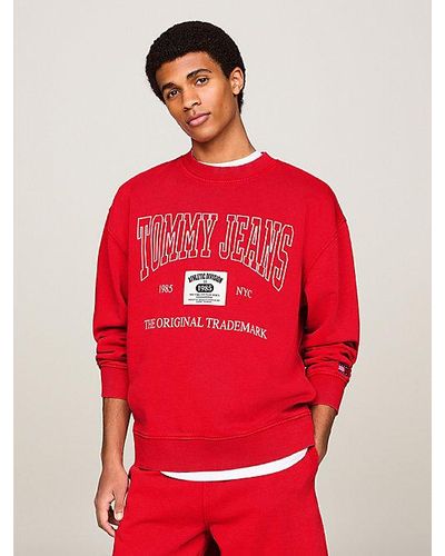 Tommy Hilfiger Archive Relaxed Fit Sweatshirt - Rot