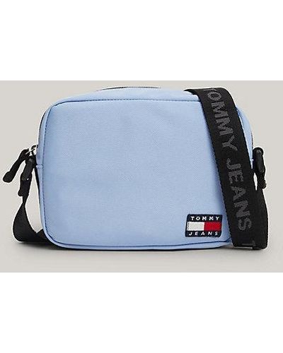 Tommy Hilfiger Essential kleine Crossbody-Tasche mit Badge - Blau