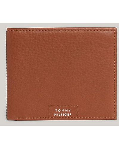 Tommy Hilfiger Premium Leather Bifold-Kreditkartenetui - Braun