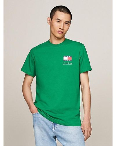 Tommy Hilfiger Essential Slim Fit T-shirt Met Logo - Groen