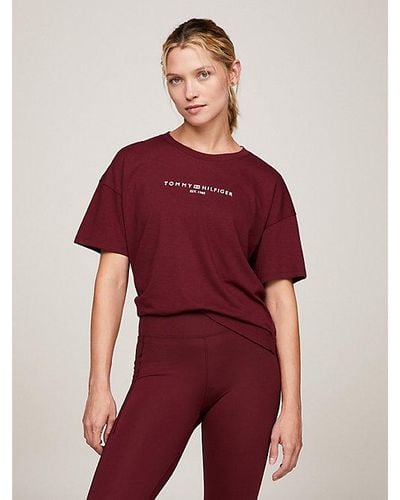 Tommy Hilfiger Sport Essential Th Cool Relaxed T-shirt - Rood
