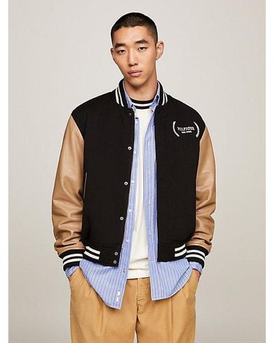 Tommy Hilfiger Varsity Colour-blocked Jack - Zwart