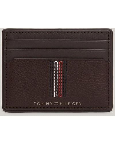 Tommy Hilfiger Casual Leather Credit Card Holder - Brown