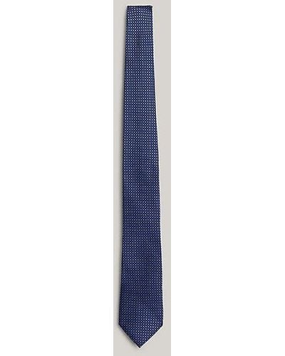 Tommy Hilfiger Krawatte aus Seide mit geometrischen Punkten - Blau
