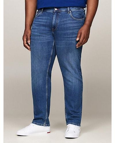 Tommy Hilfiger Plus Madison Regular Straight Faded Jeans - Blauw