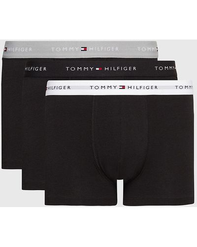 Tommy Hilfiger Lot de 3 boxers Essential à ceinture à logo - Noir