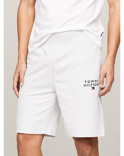 Tommy Hilfiger TH Original Lounge-Shorts mit Logo - Weiß