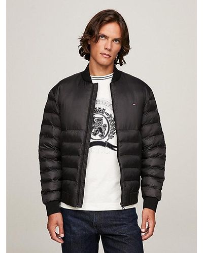 Tommy Hilfiger Cazadora bomber acolchada repelente al agua - Gris