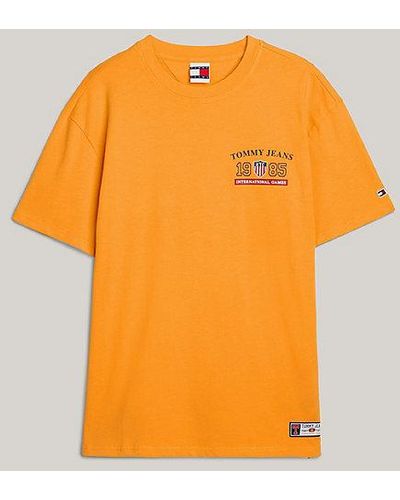 Tommy Hilfiger Camiseta Tommy Jeans International Games - Naranja