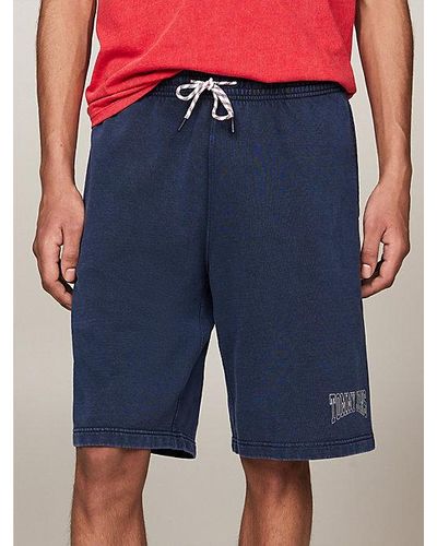 Tommy Hilfiger Archive Basketball-Sweat-Shorts - Blau